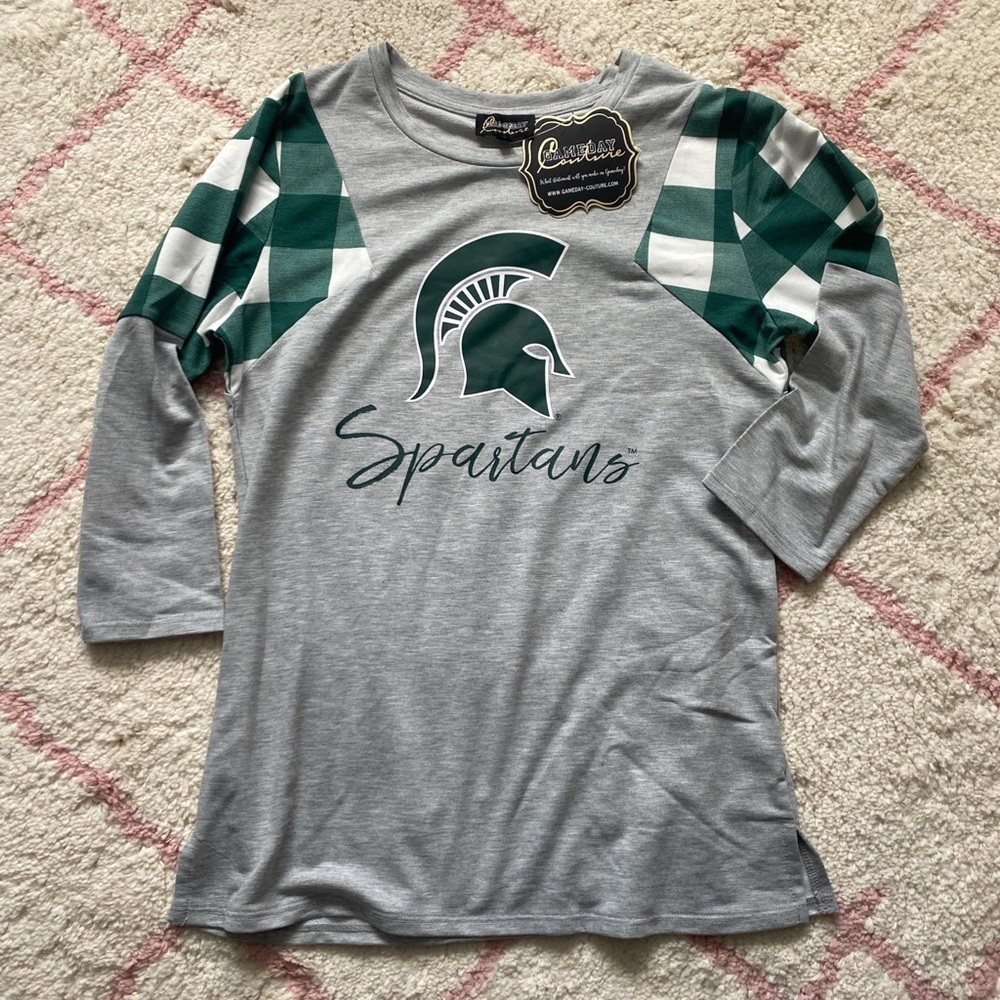 Michigan spartan long sleeve sweatshirt